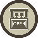 Open Bar Neon Signs Unlimited Drinks Icon
