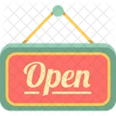 Mopen Open Board Open Shop Symbol