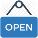 오픈 보드 오픈 교수형 보드 아이콘