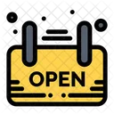 Open Shop Signage Icon