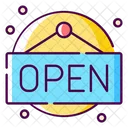 Open Board Open Board Open Sign Icon