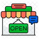 Open Board Guideboard Sign Icon