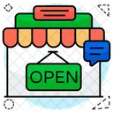 Open Board Guideboard Sign Icon