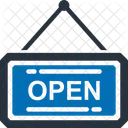 Open Board Sign Board Icon