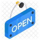 Open Board Sign Signboard Icon