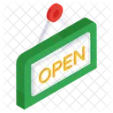 Open Board Sign Signboard Icon