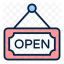 Open Board Signboard Icon