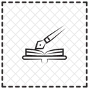 펼쳐진 책 책 교육 아이콘