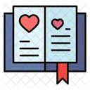 Open Book Love Book Heart Icon