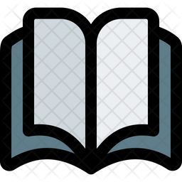 Open Book Icon - Download in Colored Outline Style