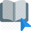 Open Book Pointer  Icon