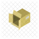 Open Box Isometric Iso Icon