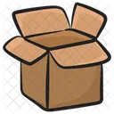 Cardboard Box Open Box Packaging Icon