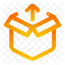 Open Box Arrow Up Package Delivery Icon
