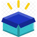 Open Box Package Parcel Icon