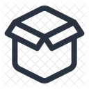 Open Box Shipping Outline Icon