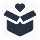 Open Box Love Icon
