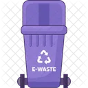Open e-waste bin  Icon