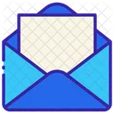 Outline Color Open Email Icon