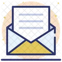 Open Envelope Mail Written Correspondence Icon