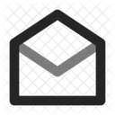 Open Envelope Communication Duo Line Icon