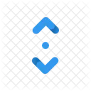 Open Expand Vertical Arrows Direction Icon