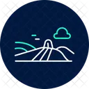 Open Farmland Farm Icon