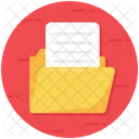 Folder Open File Archive Icon