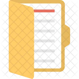 Open File Icon - Download in Flat Style