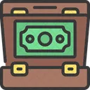 Open Financial Briefcase Money Bag Financial Icon