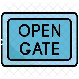 Open gate  Icon