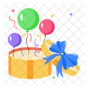 Gift Hamper Open Gift Birthday Surprise 아이콘