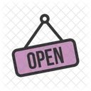 Open Tag Hanging Icon
