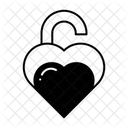 Open Heart Love Unlock Icon