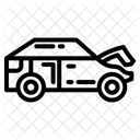 Open Hood Heated Car Vehicle Icon