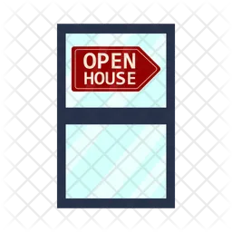 Open house sign  Icon