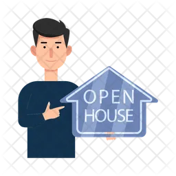 Open house sign  Icon