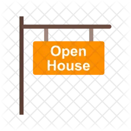 Open house signboard  Icon