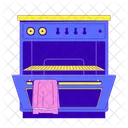 Open Open Door Empty Rack Icon