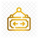 Open Sign Arrows Icon
