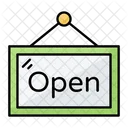 Open Label Open Tag Open Sign Icon