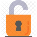 Open Lock Unprotected Opened Icon