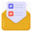 Open Mail Letter Envelope Icon