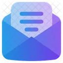 Open Mail Letter Icon