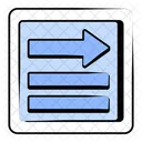 Open Menu Interface Layout Icon