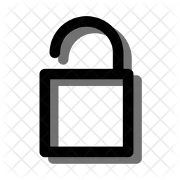 Open Padlock  Icon