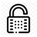 Open padlock  Icon