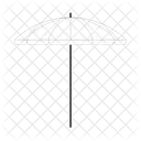 안뜰 우산 절연 야외 우산 해변 아이콘