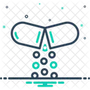 Open Pill Capsule Painkiller Icon
