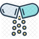 Open Pill Capsule Painkiller Icon